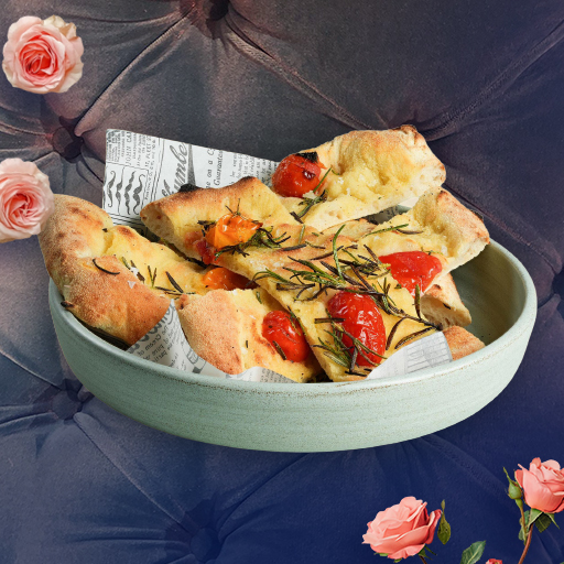 Focaccia with Cherry Tomatoes
